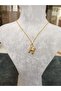 Balon H Harfi Gold Necklace - 2