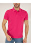 Pink Slim Fit 100% Cotton Buttoned Polo Collar Basic T-Shirt 50262660-Vr023 - 3