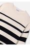 Black Striped Girl's Sweater - 7311 - 4