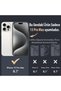 iPhone 15 Pro Max Desert Titanium Color Feather Patterned Sides Silicone Shockproof Phone Case - 2