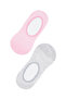 Pink Gray Girl's 2-Piece Ballerina Socks