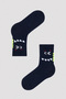 Boys Dinosaur Striped 3-Piece Socks - 3