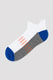 Boy's orange-blue Basic 2-pack Booties Socks - 2