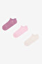 Mikrofaser Back Tab 3-teilige rosa Booties-Socken