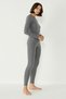 Women's Long Sleeve Crew Neck Thermal Suit 405152   / 409003   Smoked - 6