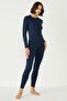 Women's Long Sleeve Crew Neck Thermal Suit 405152   / 409003   Navy Blue - 6