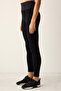 Black High Waist Seamless Ankle Length Glitter Leggings