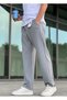 New Season Comfortable Fit Flexible Fabric Baggy Pants with Elastic Waist
