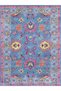 Blue Pink Ethnic Patterned Woven Base Decorative Carpet Lina30 - 4