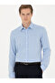 Light Blue Slim Fit Long Sleeve Classic Shirt 50273445-Vr003