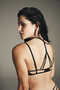 Black Satin Lace Detailed Candy Bra - Privee Collection - 4