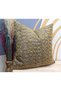 Yellow Curl Fabric Throw Pillow Cover, Modern Throw Pillow Cover - 4