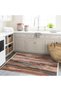 Abstract Patterned Woven Base Decorative Carpet in Brown Tones Lina33 - 2