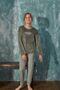 Green Awesome Patterned Exclusive Velvet Girl's Pajama Set - 3
