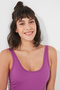 Purple Onesize Fit Swimsuit - 4