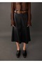 Leather Look Midi Skirt