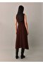 Rochie midi cu cusături decorative - 4
