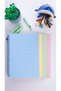 A5 Spiral School Notebook 50 Sheets 100 Pages Set of 4 - Checkered Notebook - Colored Notebook - 3
