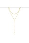 Steel Topcuk Long Elegant Stylish Trend Y Necklace Gold - 4
