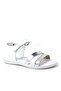 Alexia Genuine Leather Vaketa Silver White Girl's Sandals