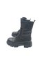 Genuine Leather Black Lace-Up and Zippered Women's Boots – Thick Sole Casual Stylish Comfortable Winter Boots - 7