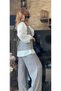 Women's Linen Square Collar Vest and Pants Two-Piece Set, Hijab Compatible Vest and Pants Two-Piece Set - 5