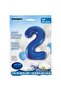 2 Blue 34 Inch Foil Balloons - 2