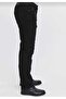 Men's Black Slim Fit Stretch Fabric Stretchy Jeans Men's Denim Trousers - 2