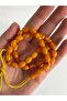 33 Pieces 7mm Oval Cut Scented Powder Amber Prayer Beads - A007 - 3