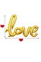 Love Signature Foil Balloon Gold Large Size 65X108Cm - 3