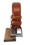 Cst Men's Inner and Outer Leather Belt 3.5cm.-tan