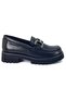 3175 Genuine Leather Casual Women's Shoes-Black - 2