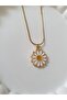 Steel Necklace with Mineli Daisy Figure - 4