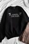 Harajuku Street Black Romantic Long Island 3 Thread Raised Sweatshirt