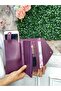Leather Women's Wallet with Phone Compartment, Cash and Coin Compartments, Wrist/Hand Strap Wallet - 3