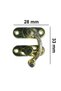 Medium Size Box and Crate Accessory Set Yellow Lock Hinge Corner Foot and Screw Set Hobby Products - 2