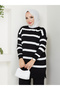 Wonderful Striped Knitwear, Comfortable and Stylish Trousers, Two-Piece Suit - 7