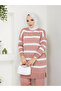Wonderful Striped Knitwear, Comfortable and Stylish Trousers, Two-Piece Suit - 5