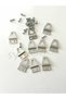 Oblique Table Frame Hanger 10 Pieces and Screws 18x33 Mm - 5