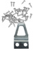 Oblique Table Frame Hanger 10 Pieces and Screws 18x33 Mm - 2