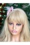 Luxury Design Satin Crystal with Rhinestones Bow Feathered Birthday Women's Children's Crown Pink Crown - 4