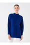 Lw - Half Turtleneck Straight Long Sleeve Women's Knitwear Tunic