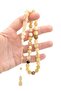 Systemed İmamesi Ringed Globe Cut Large Size Ram Horn Rosary - 4