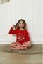 New Season 100% Cotton Girl's Waiter Long Sleeve Fruit Figured Combed Cotton Pajamas Set 6072 - 2