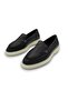 Genuine Leather Black Women's Winter Shoes - 5
