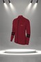 Women's Burgundy Special Supra Combed Cotton Two Piece Tracksuit Set for Walking and Sports (S-3Xl) - 2