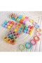 Montessori Matching Board Cylinder Ring Peg Baby Bowl Cube Set - 9 Colors - 4