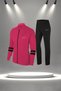Women's Fuchsia Special Supra Combed Cotton Walking Training Fitness Tracksuit Set (S-3Xl)