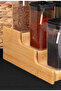 Natural Bamboo 3-Tier Spice Rack and Shelf Organizer In-Cabinet Organizer Stand 26 X 26 cm - 5