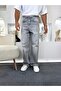 Gg Baggy Jeans with Removable Belt in Light Gray - 3